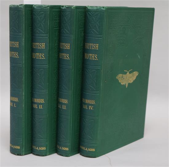 MORRIS (Rev F O), A Natural History of British Moths, London, 1872, four vols.